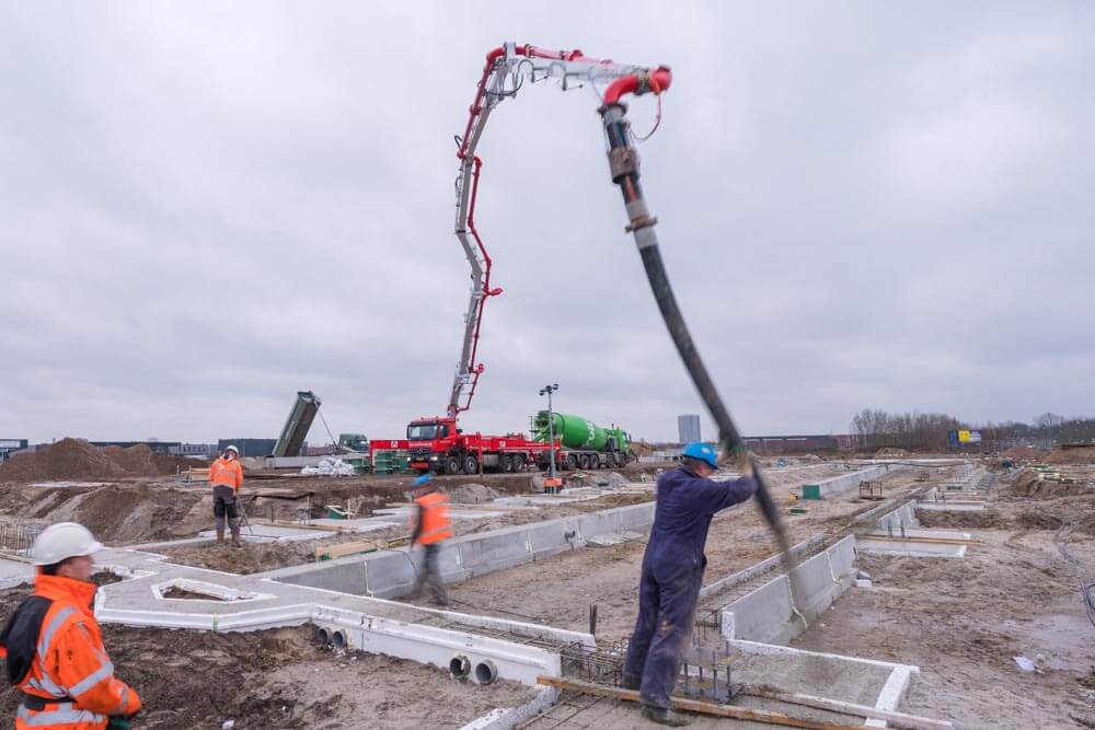 Bouwtimelapse beton