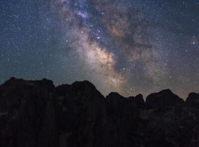 Timelapse melkweg Montenegro