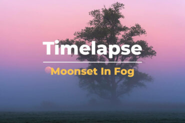 Timelapse | Volle maan in de mist